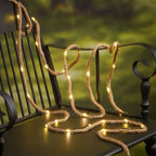 Solar Garden Light | Hemp Rope & Solar-Powered LED | Up to 8-Hour Runtime