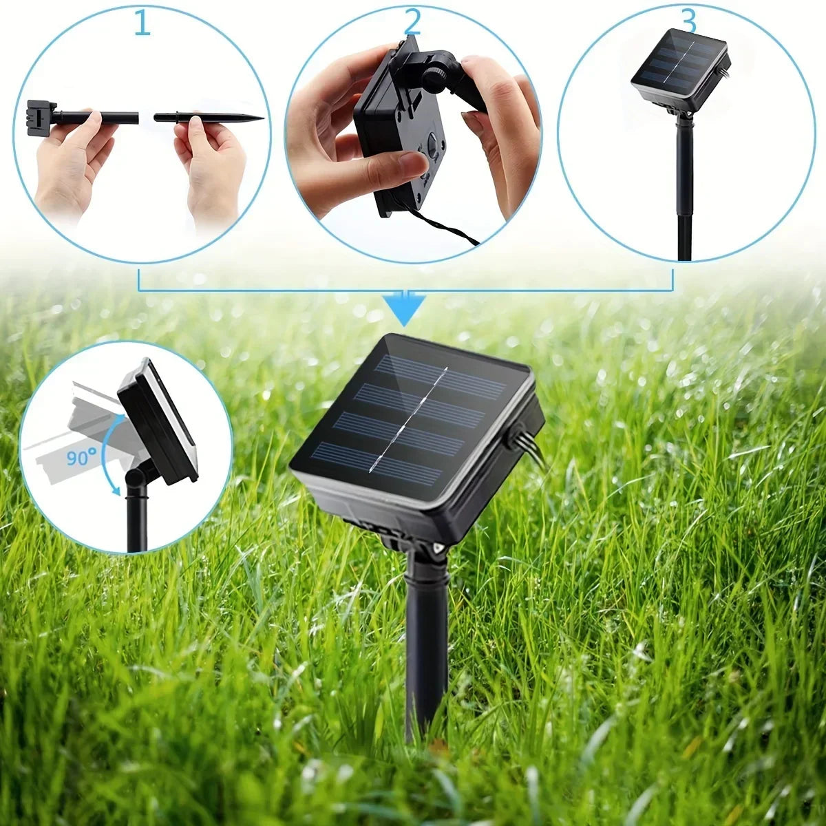 Solar Garden Light | Hemp Rope & Solar-Powered LED | Up to 8-Hour Runtime
