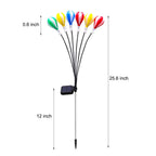 Solar Garden Stake Lights | Balloon-Shaped Multicolor Shades | Weather-Resistant