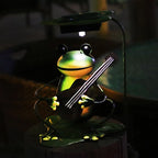 Solar Garden Light | Frog-Shaped Decorative Accent | Ground Stake
