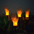 Solar Ground Stake Light | Skeleton Hand & Skull Design