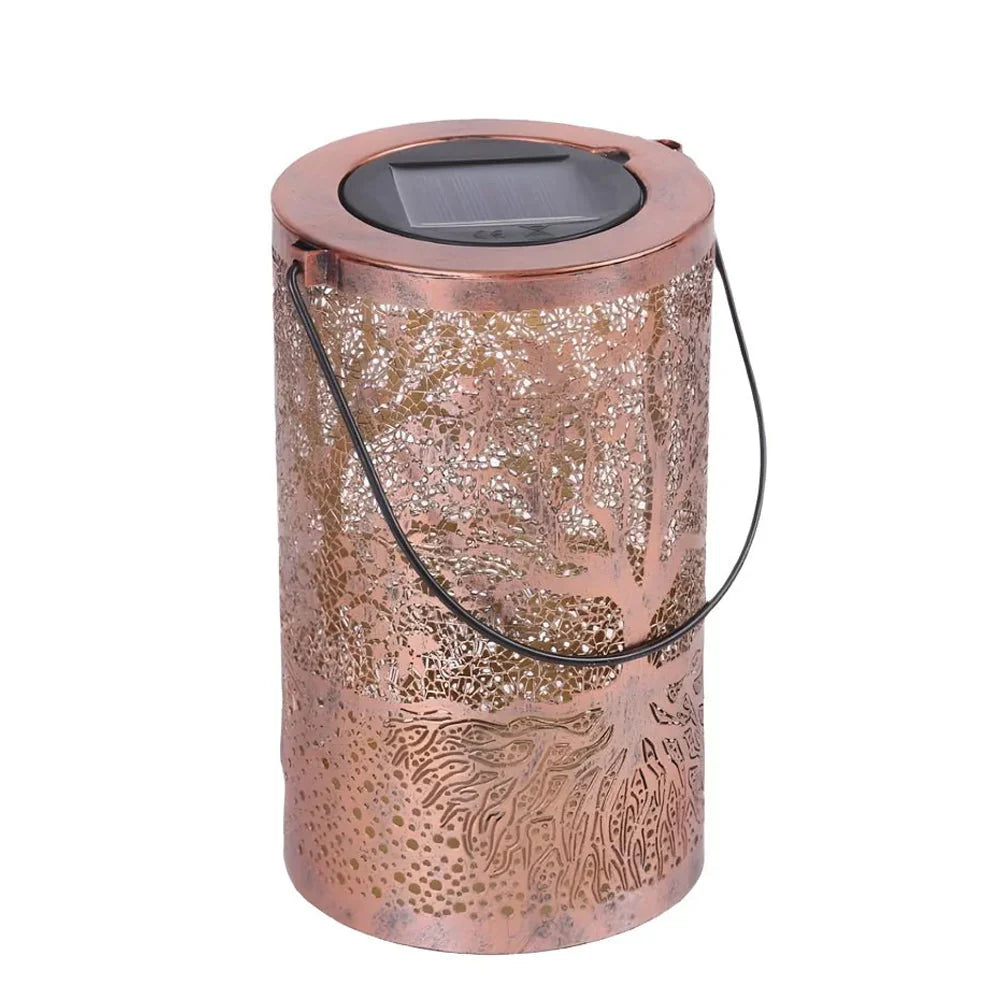 Solar Lantern | Tree Pattern Projection & Solar-Powered | Two Sizes