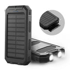Solar Power Bank | Dual USB & Integrated LED | IP44 Water-Resistant