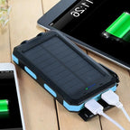 Solar Power Bank | Dual USB & Integrated LED | IP44 Water-Resistant