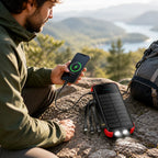 Solar Power Bank | High-Capacity & Integrated Multi-Tip Cables | 20,000/40,000 mAh