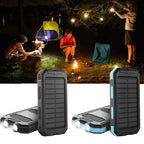 Solar Power Bank | Solar Charging & Dual USB Ports | IP44 Water-Resistant