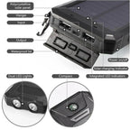 Solar Power Bank | Solar Charging & Dual USB Ports | IP44 Water-Resistant