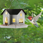 Bird Feeder | Solar Warm LED & Light Sensor | Weatherproof