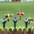 Garden Stake | Dancing Hummingbird & Butterfly | Solar with Battery Backup
