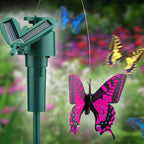 Garden Stake | Dancing Hummingbird & Butterfly | Solar with Battery Backup