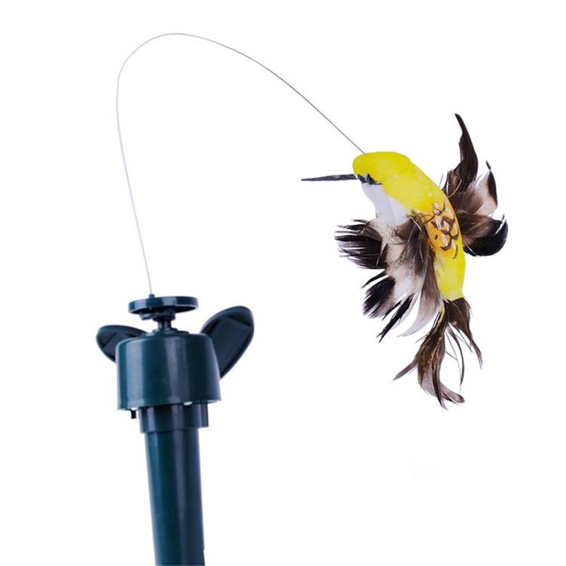 Garden Stake | Dancing Hummingbird & Butterfly | Solar with Battery Backup