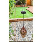 Hanging Lantern | Solar-Powered Iron Frame | Automatic Night Activation