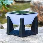 Outdoor Garden Lamp | Geometric Cube Design | Solar-Powered LED