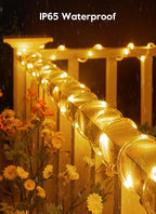 Solar Rope Lights | Waterproof & 8 Lighting Modes | 72 Ft