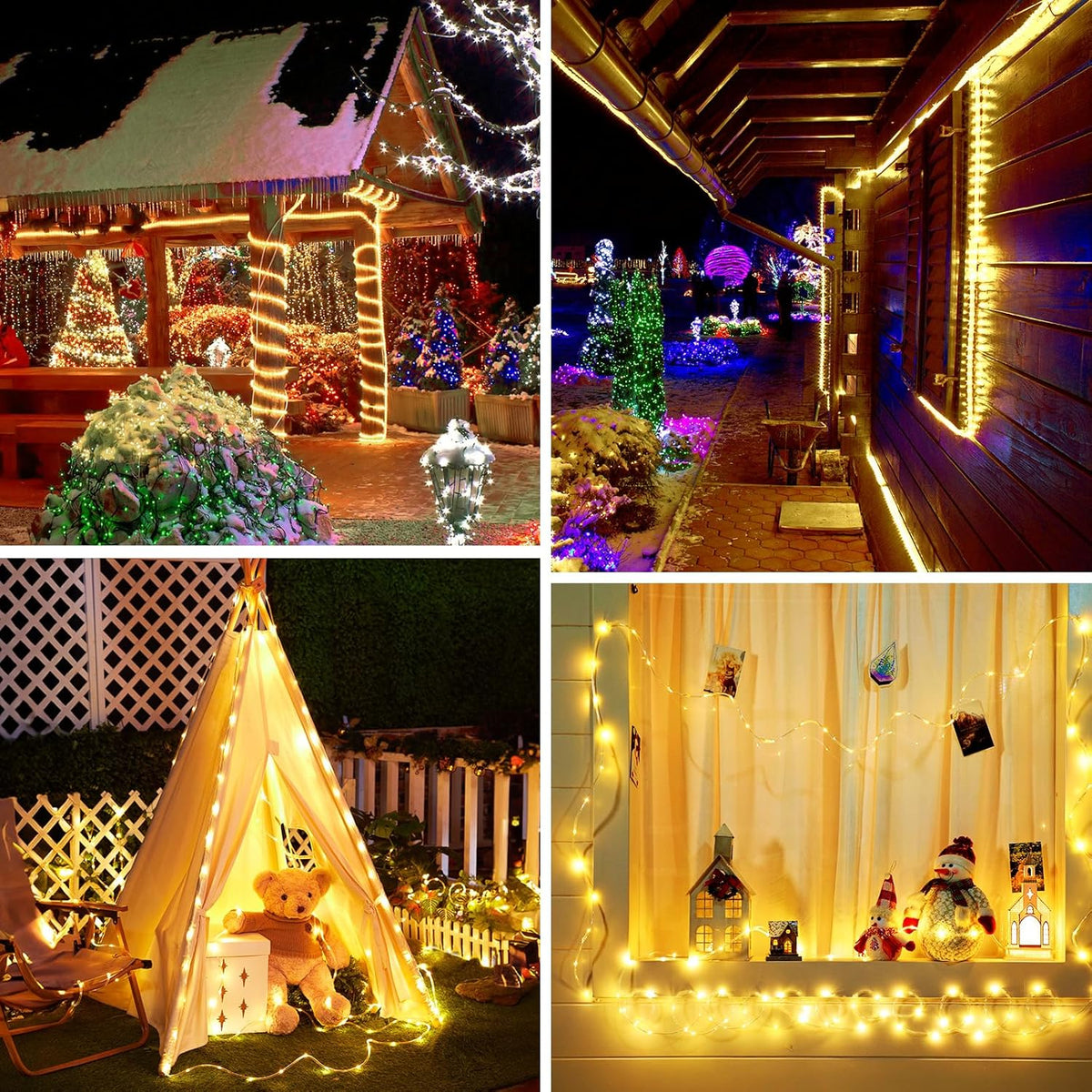 Solar Rope Lights | Waterproof & 8 Lighting Modes | 72 Ft