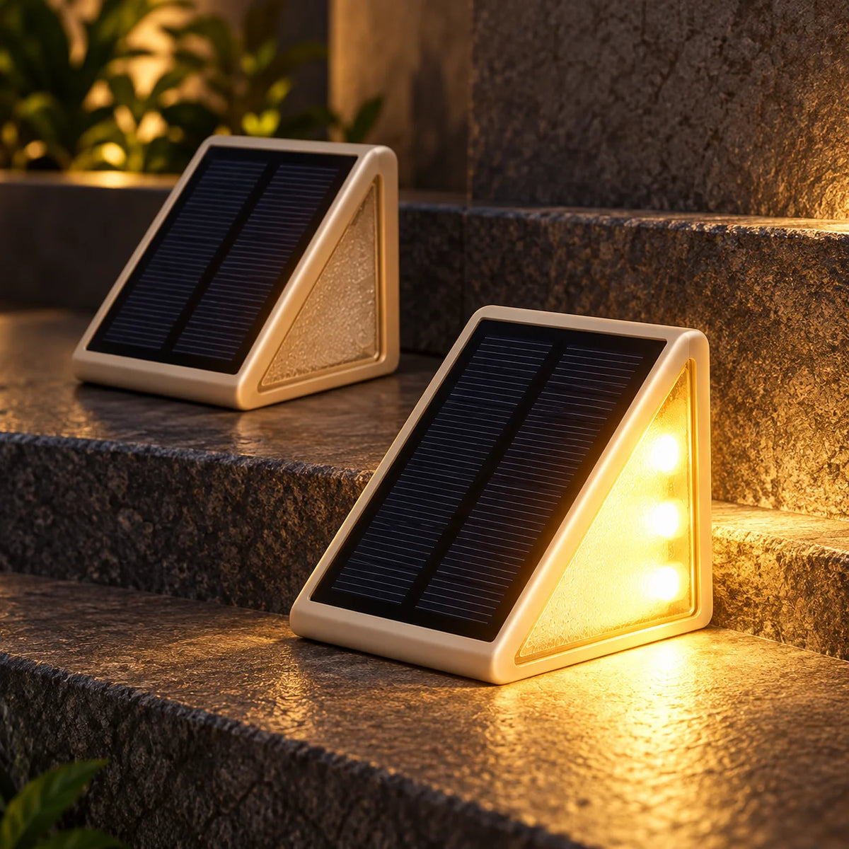 Solar Stair Lights | Weather-Resistant LED & Wireless | Choice of 4/10/20