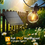 Solar String Lights | Solar-Powered & USB-C Charging | 38 Ft