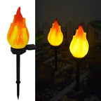 Solar Torch Light | Solar-Powered Realistic Flicker & IP65 Waterproof