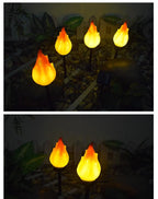 Solar Torch Light | Solar-Powered Realistic Flicker & IP65 Waterproof