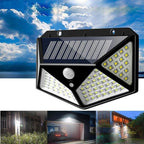 Solar Wall Light | 100-LED Motion Sensor & Weatherproof
