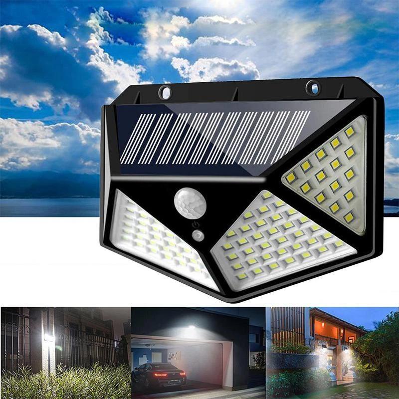 Solar Wall Light | 100-LED Motion Sensor & Weatherproof