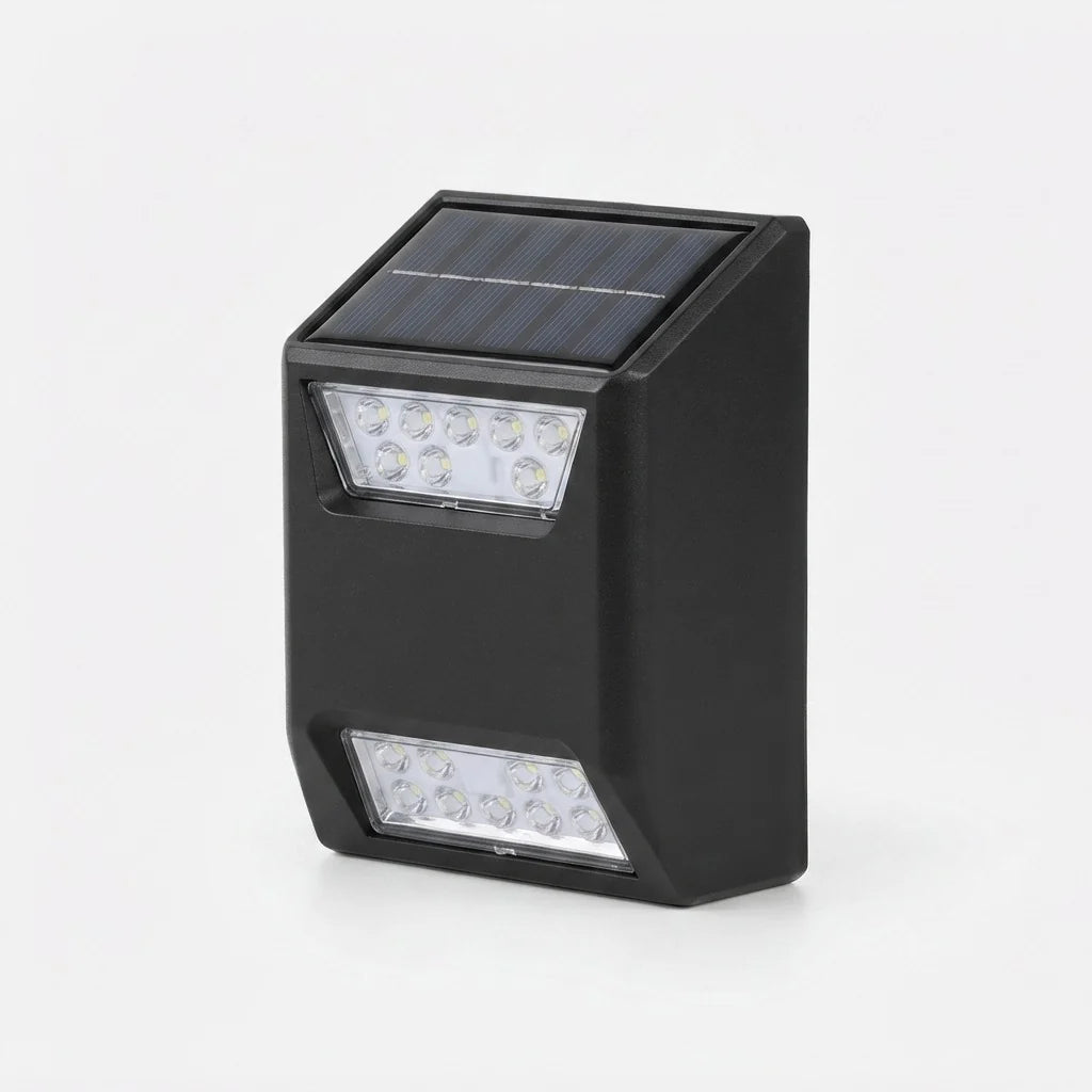 Solar Wall Light | Dual-Beam & Color-Changing | IP65