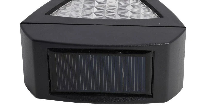 Solar Wall Light | Egyptian Pattern Glass & Solar-Powered