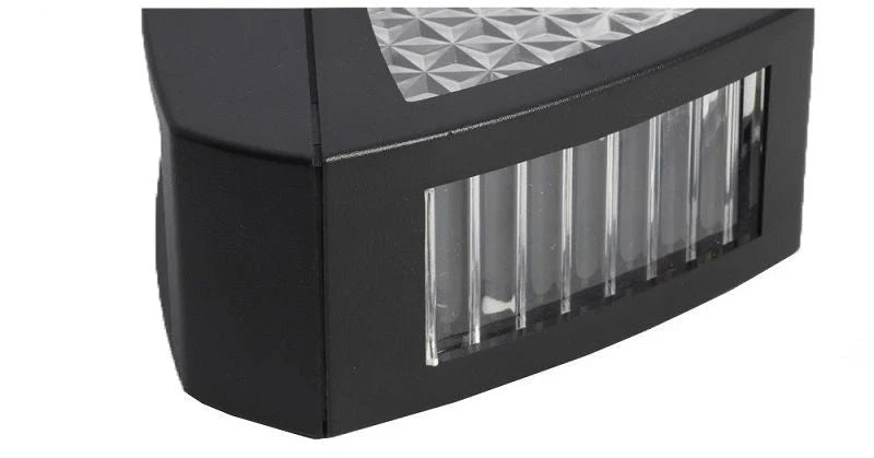 Solar Wall Light | Egyptian Pattern Glass & Solar-Powered