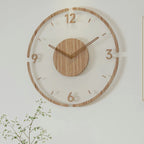 Wall Clock | Solid Wood Frame | Scandinavian Minimalist, Silent Operation