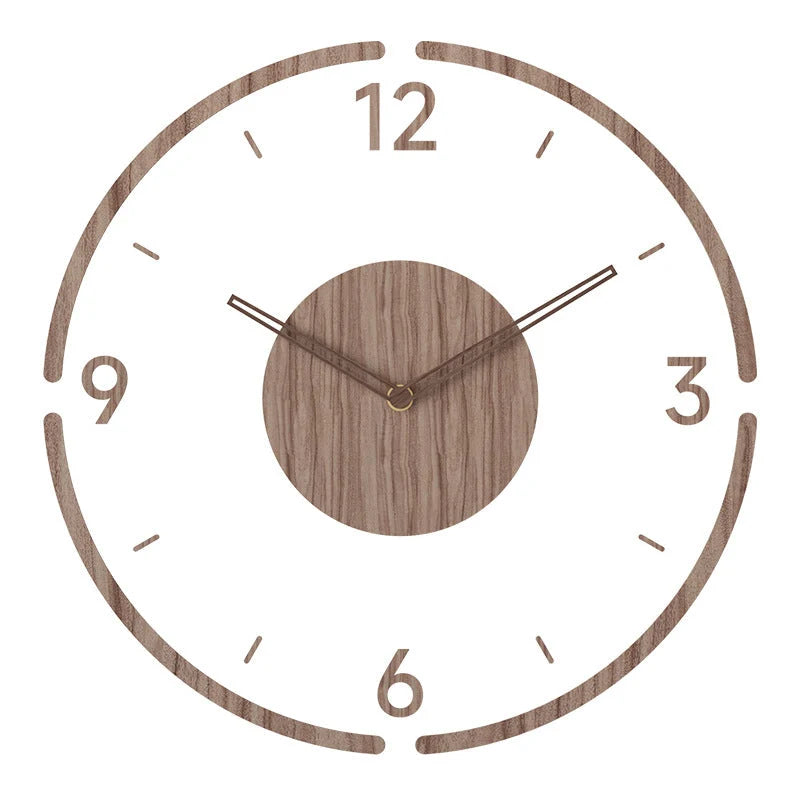 Wall Clock | Solid Wood Frame | Scandinavian Minimalist, Silent Operation
