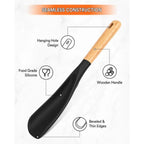 Spatula | Heat-Resistant Silicone & Wooden Handle