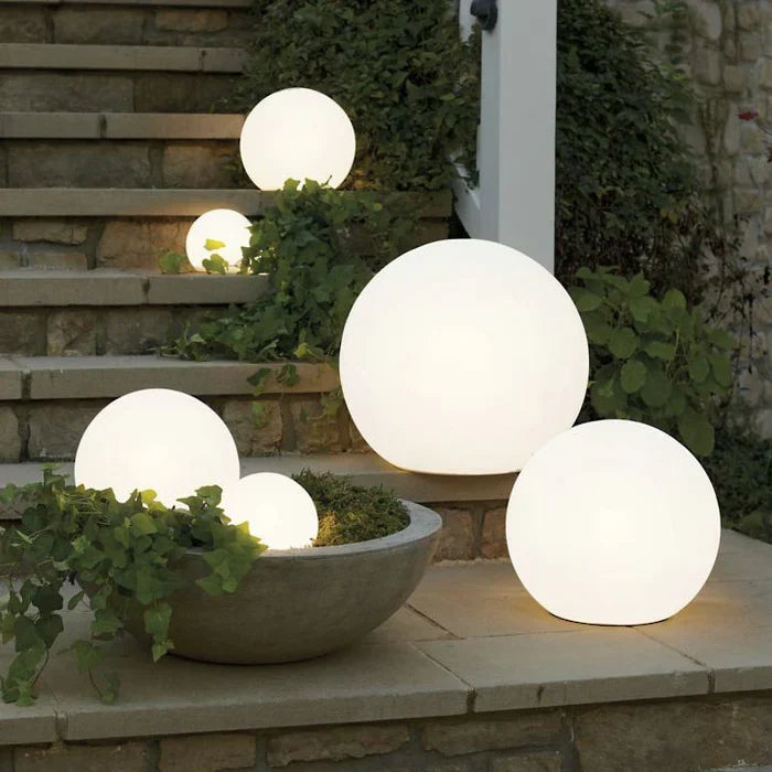 Spherical Garden Light | 16-Colour LED Rechargeable & Remote-Controlled | 12–25 cm