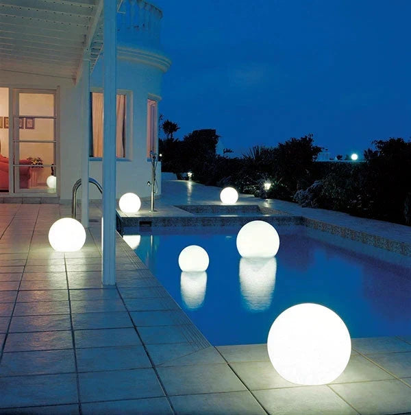 Spherical Garden Light | 16-Colour LED Rechargeable & Remote-Controlled | 12–25 cm