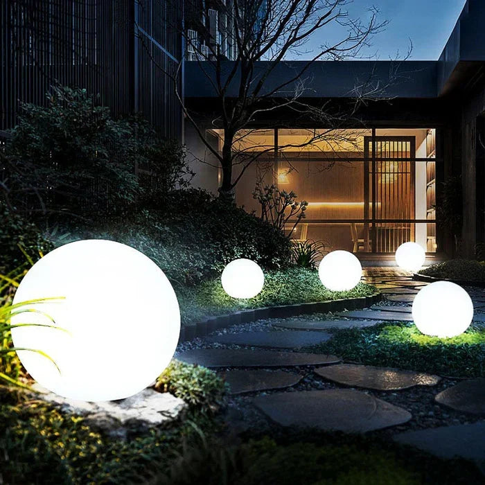 Spherical Garden Light | 16-Colour LED Rechargeable & Remote-Controlled | 12–25 cm