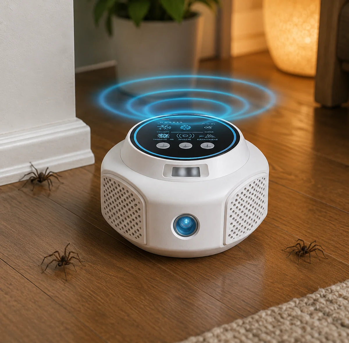 Spider Repellent Plug-In | Ultrasonic & Chemical-Free | 3,200 Sq Ft Coverage