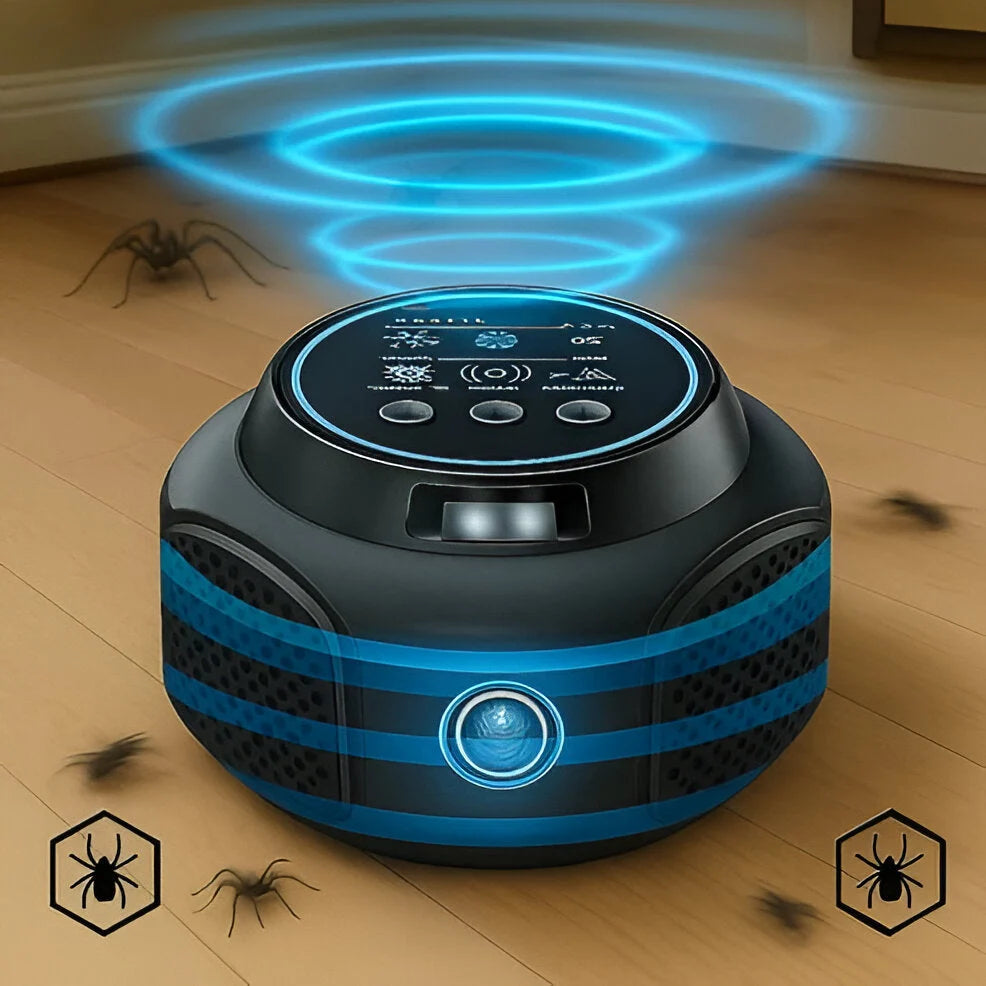 Spider Repellent Plug-In | Ultrasonic & Chemical-Free | 3,200 Sq Ft Coverage