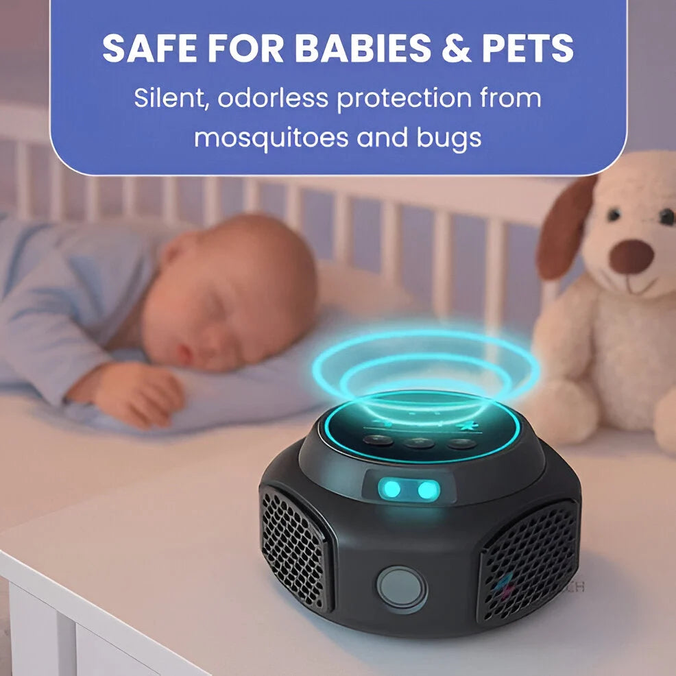 Spider Repellent Plug-In | Ultrasonic & Chemical-Free | 3,200 Sq Ft Coverage