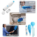 Spinning Duster | Rotating Microfiber Head | 2 Interchangeable Heads