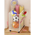 Sports Storage Cart | Vertical Space-Saving & Locking Casters