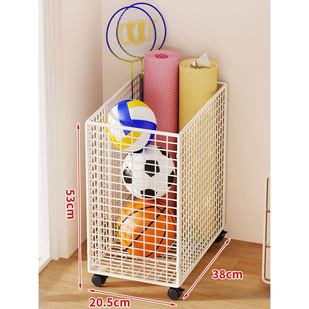 Sports Storage Cart | Vertical Space-Saving & Locking Casters