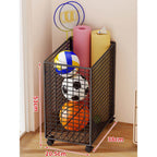 Sports Storage Cart | Vertical Space-Saving & Locking Casters