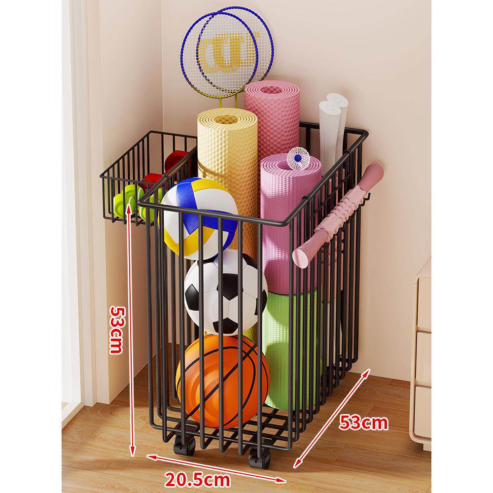 Sports Storage Cart | Vertical Space-Saving & Locking Casters