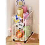 Sports Storage Cart | Vertical Space-Saving & Locking Casters