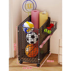 Sports Storage Cart | Vertical Space-Saving & Locking Casters