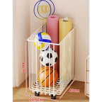 Sports Storage Cart | Vertical Space-Saving & Locking Casters