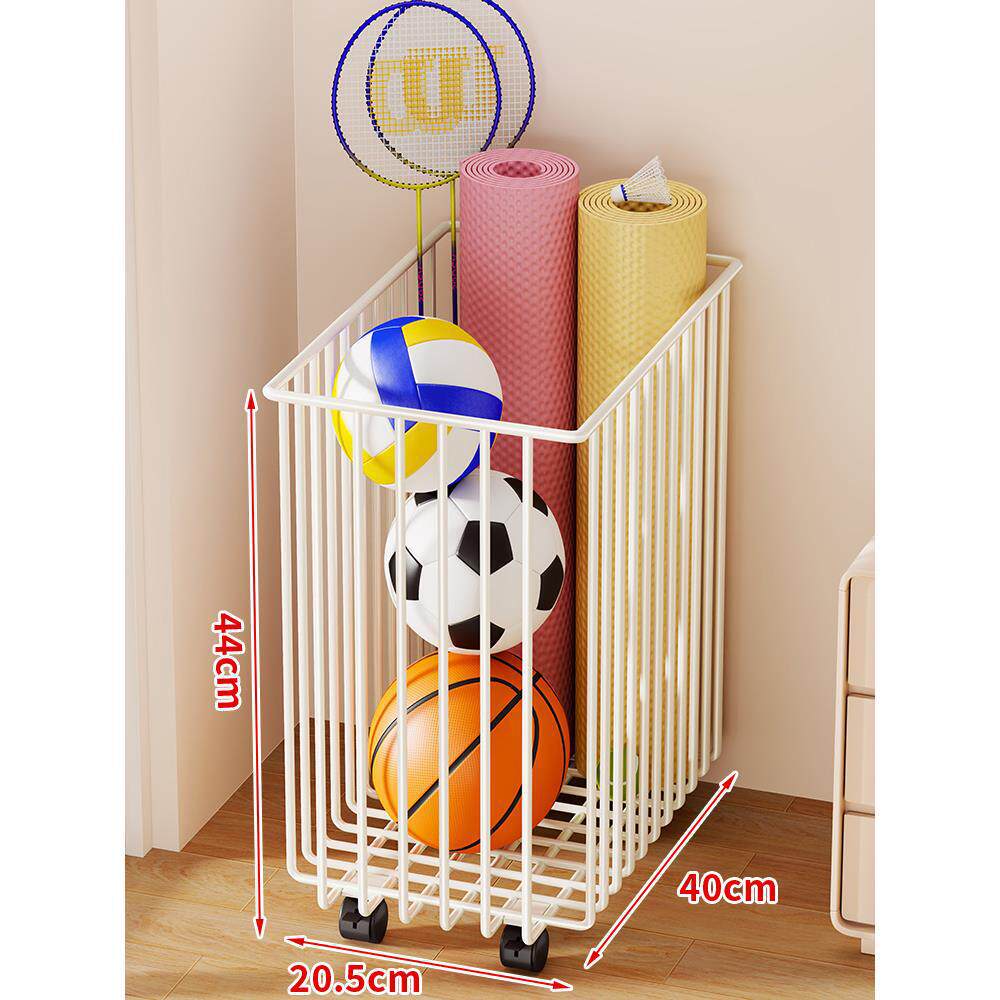Sports Storage Cart | Vertical Space-Saving & Locking Casters
