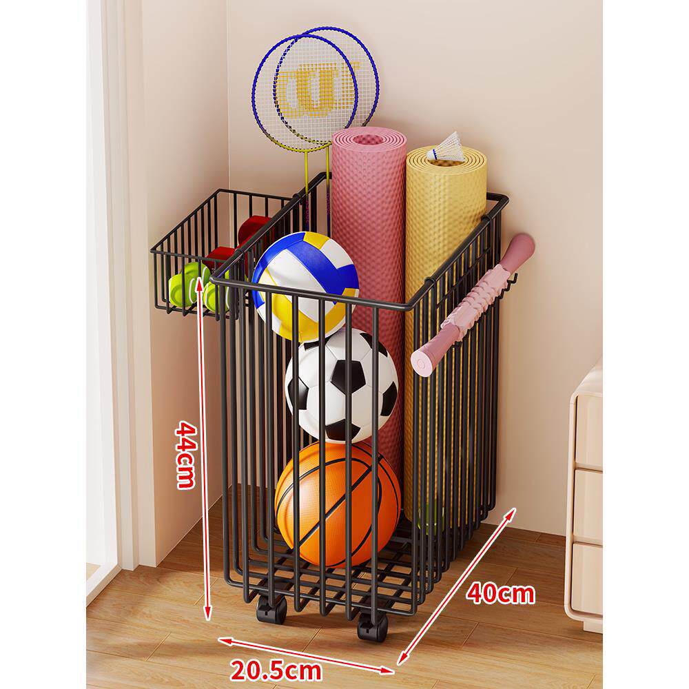 Sports Storage Cart | Vertical Space-Saving & Locking Casters