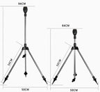 Garden Sprinkler | 360° Rotating Head | Stainless Steel Tripod