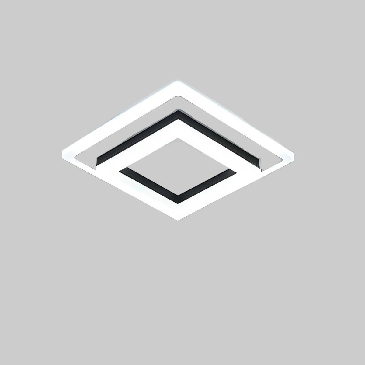 Square Ceiling Light | Iron Body & Acrylic Shield | 24 W Integrated LED