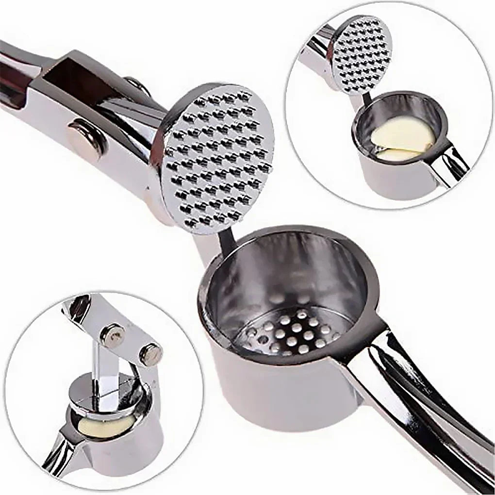 Garlic Press | Stainless Steel & Ergonomic Handle | Easy to Clean